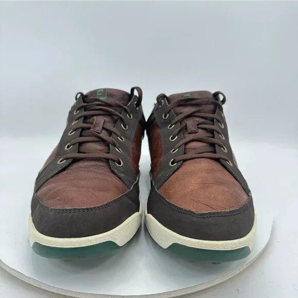FootJoy Contour Casual Men Size 11M 54275 Dark Brown Green Leather Golf Shoes - Picture 2 of 12